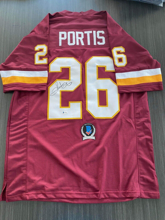 Clinton Portis Washington Redskins Autographed Custom Jersey Beckett