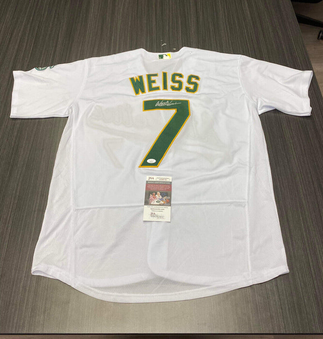 Walt Weiss Oakland Athletics Autographed Custom Jersey JSA