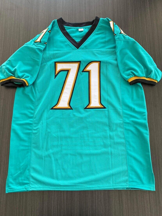 Tony Boselli Jacksonville Jaguars Autographed Custom Stat Jersey JSA