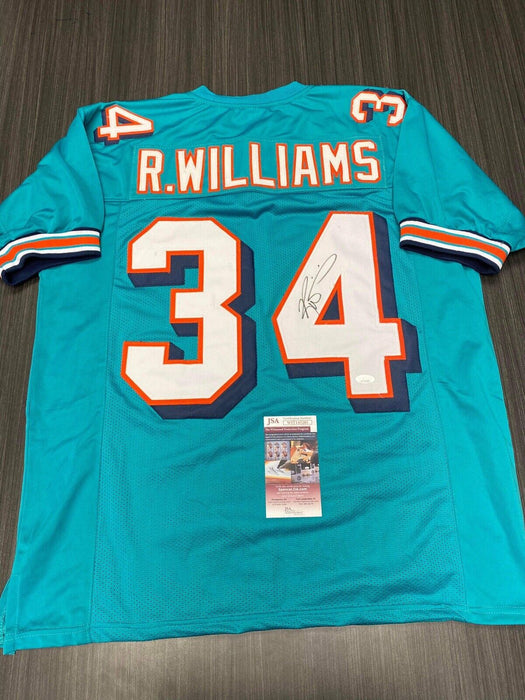 Ricky Williams Miami Dolphins Autographed Custom Jersey JSA