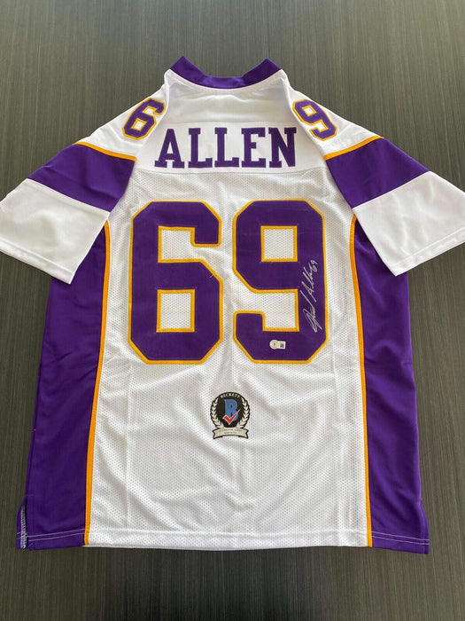 Jared Allen Minnesota Vikings Autographed Custom Jersey Beckett