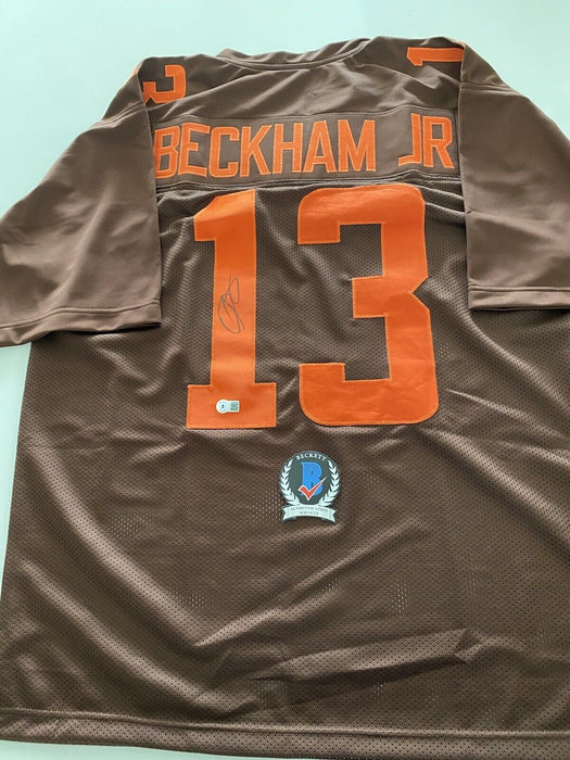 Odell Beckham Cleveland Browns Autographed Custom Jersey Beckett