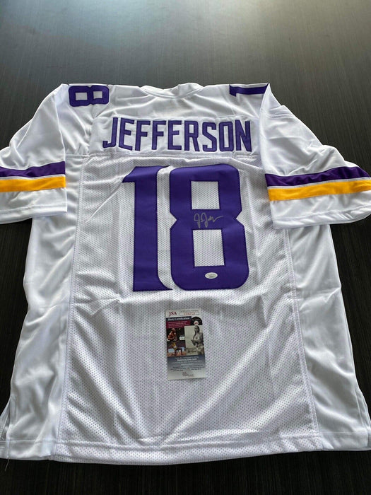 Justin Jefferson Minnesota Vikings Autographed Custom Jersey JSA