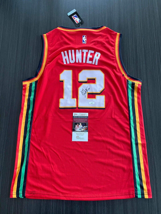 Deandre Hunter Atlanta Hawks Autographed Custom Jersey JSA