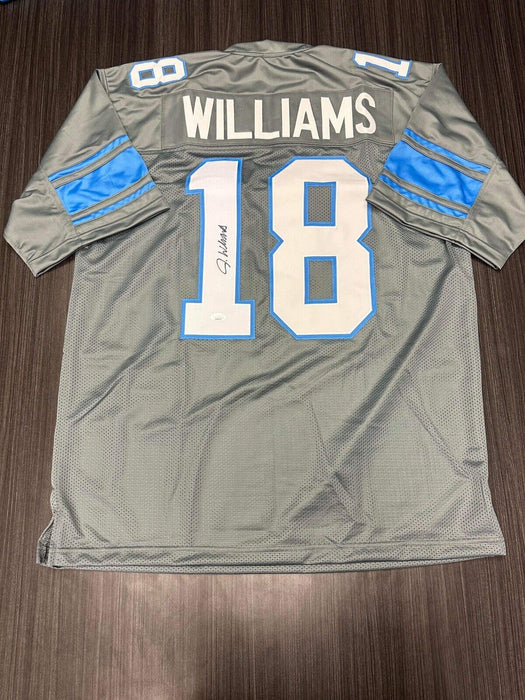 Jameson Williams Detroit Lions Autographed Custom Jersey JSA