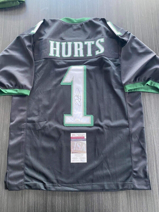 Jalen Hurts Philadelphia Eagles Autographed Custom Jersey JSA