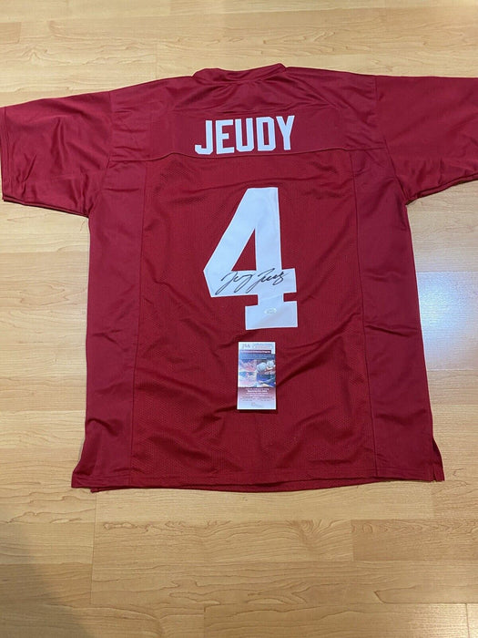 Jerry Jeudy Alabama Crimson Tide Autographed Custom Jersey JSA