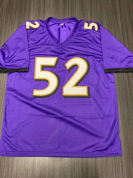 Ray Lewis Baltimore Ravens Autographed Custom Jersey Beckett