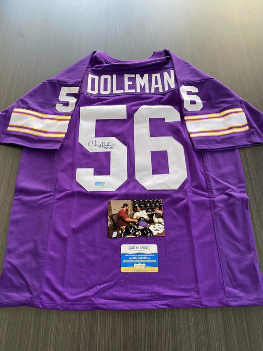 Chris Doleman Minnesota Vikings Autographed Custom Jersey Radtke