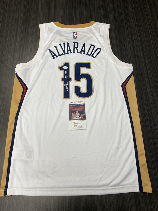 Jose Alvarado New Orleans Pelicans Autographed Custom Jersey JSA