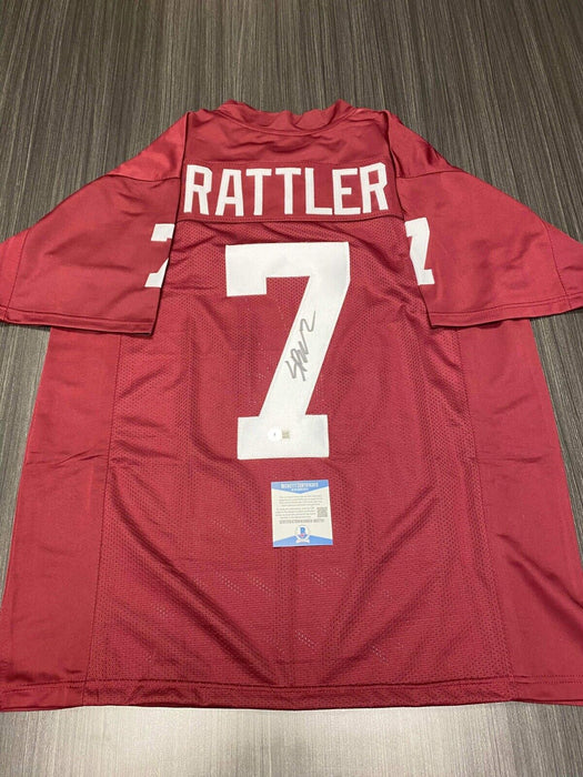 Spencer Rattler Oklahoma Sooners Autographed Custom Jersey Beckett