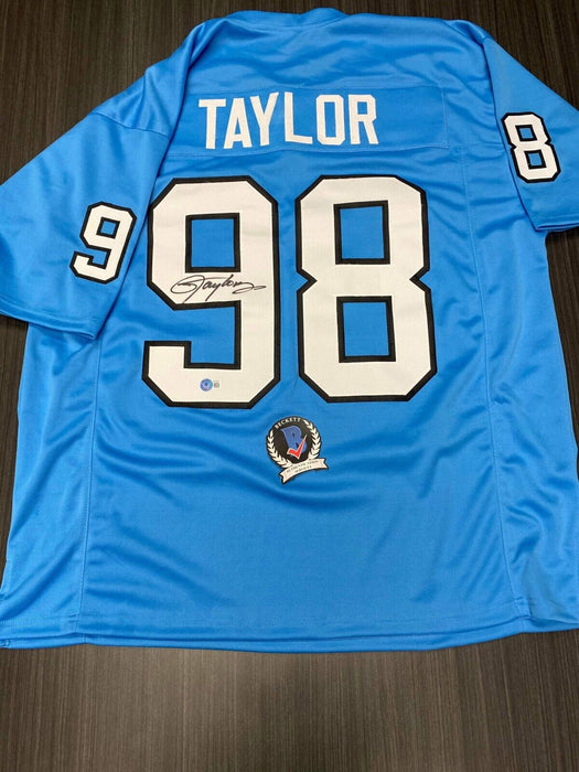 Lawrence Taylor North Carolina Tar Heels Autographed Custom Jersey Beckett