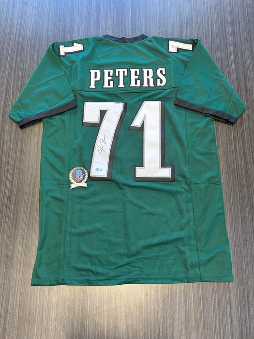 Jason Peters Philadelphia Eagles Autographed Custom Jersey Beckett