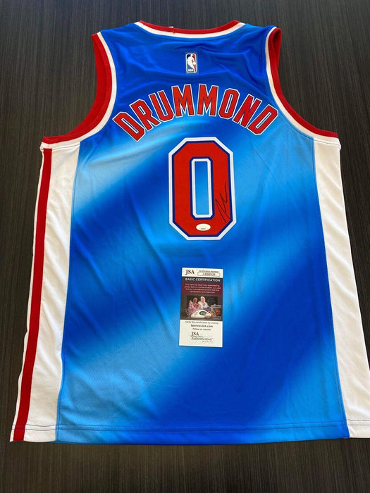 Andre Drummond Brooklyn Nets Autographed Custom Jersey JSA