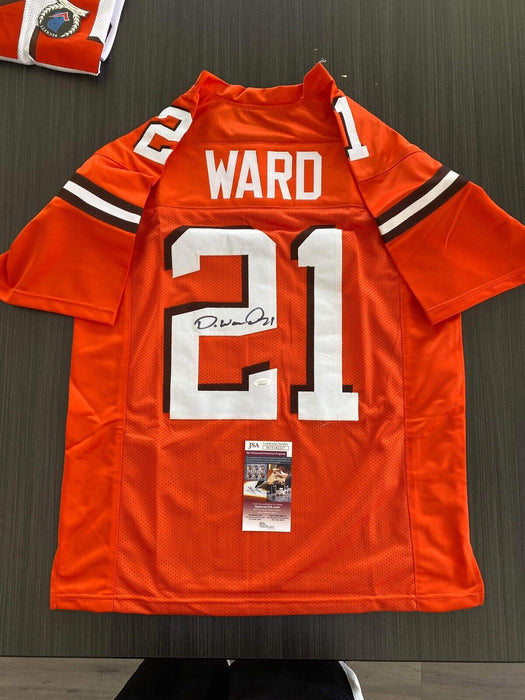 Denzel Ward Cleveland Browns Autographed Custom Jersey JSA