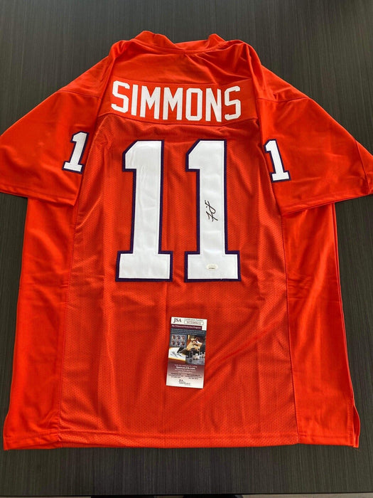 Isaiah Simmons Clemson Tigers Autographed Custom Jersey JSA