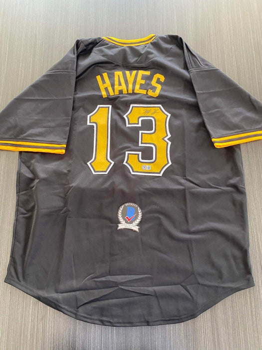 KeBryan Hayes Pittsburgh Pirates Autographed Custom Jersey Beckett