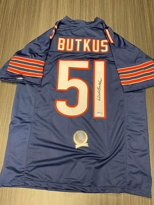 Dick Butkus Chicago Bears Autographed Custom Jersey Beckett