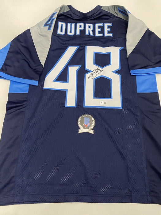 Bud Dupree Tennessee Titans Autographed Custom Jersey Beckett