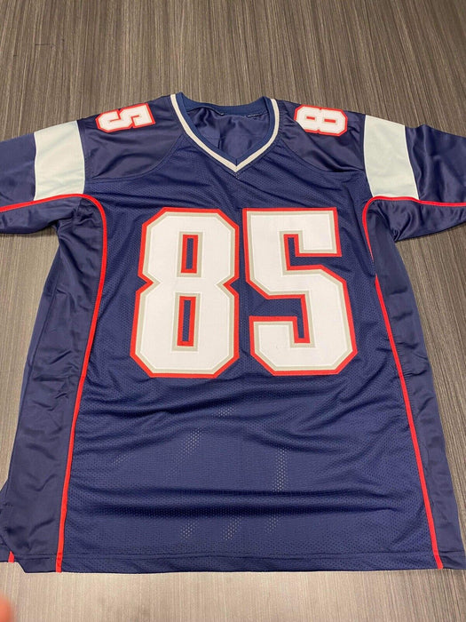 Jermaine Wiggins New England Patriots Autographed Custom Jersey JSA Inscribed