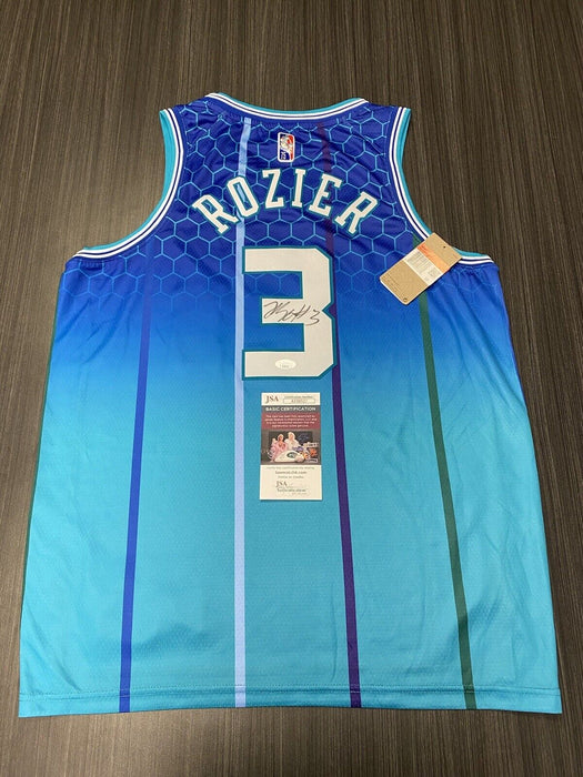 Terry Rozier Charlotte Hornets Autographed Custom Jersey JSA