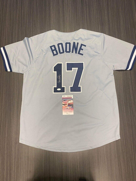 Aaron Boone New York Yankees Autographed Custom Jersey JSA