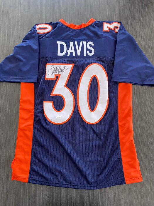 Terrell Davis Denver Broncos Autographed Custom Jersey JSA