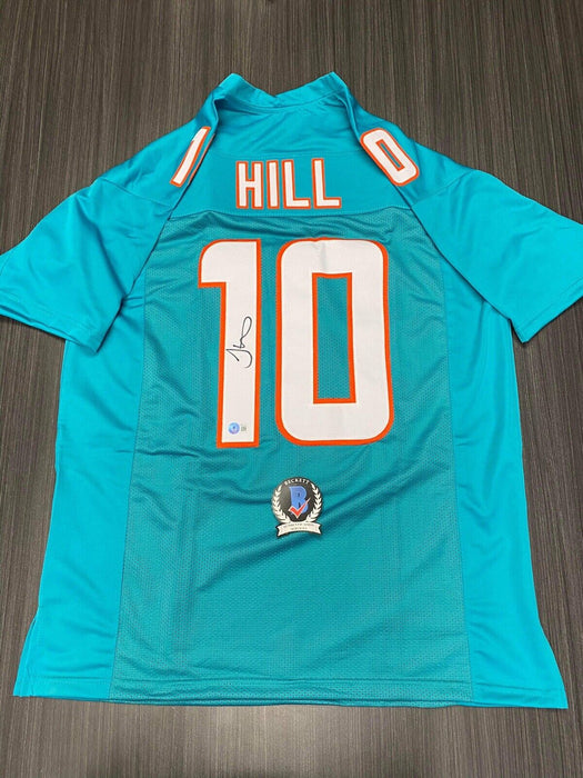 Tyreek Hill Miami Dolphins Autographed Custom Jersey Beckett