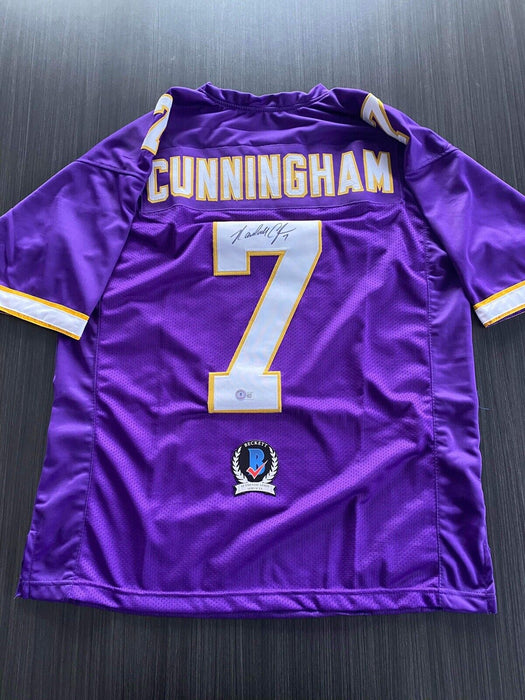 Randall Cunningham Minnesota Vikings Autographed Custom Jersey Beckett