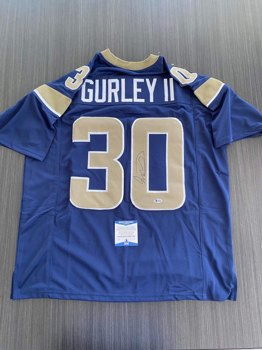 Todd Gurley II Los Angeles Rams Autographed Custom Jersey Beckett