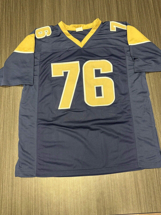 Orlando Pace St. Louis Rams Autographed Custom Jersey JSA Inscribed