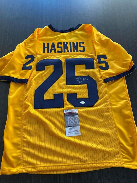 Hassan Haskins Michigan Wolverines Autographed Custom Jersey JSA