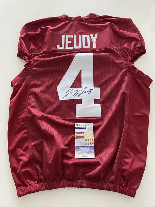 Jerry Jeudy Alabama Crimson Tide Autographed Custom Jersey JSA