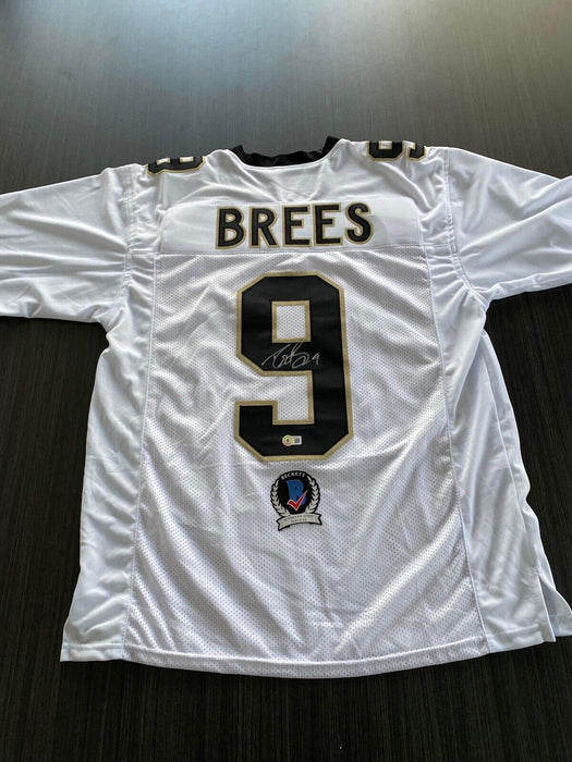 Drew Brees New Orleans Saints Autographed Custom Jersey Beckett