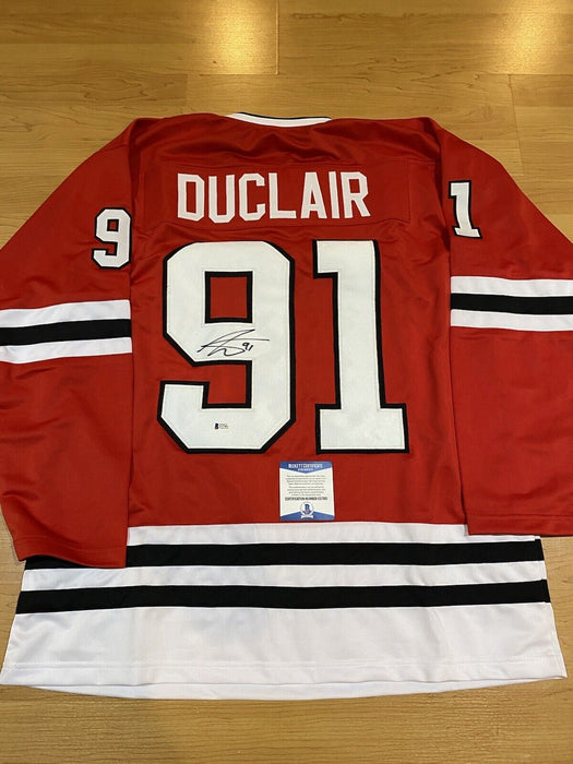 Anthony Duclair Chicago Blackhawks Autographed Custom Jersey Beckett