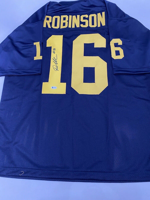 Denard Robinson Michigan Wolverines Autographed Custom Jersey Beckett