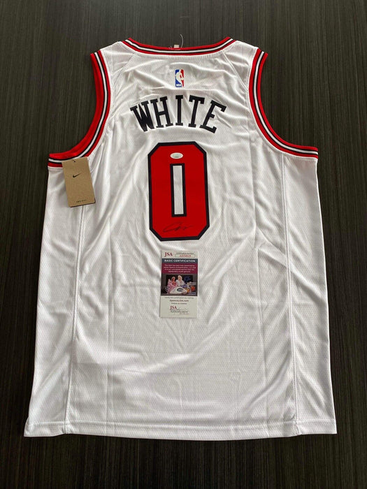 Coby White Chicago Bulls Autographed Custom Jersey JSA