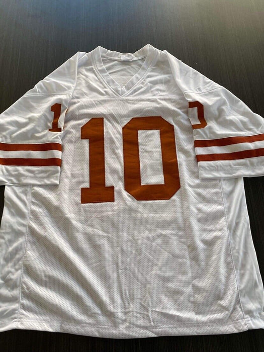 Vince Young Texas Longhorns Autographed Custom Jersey Beckett