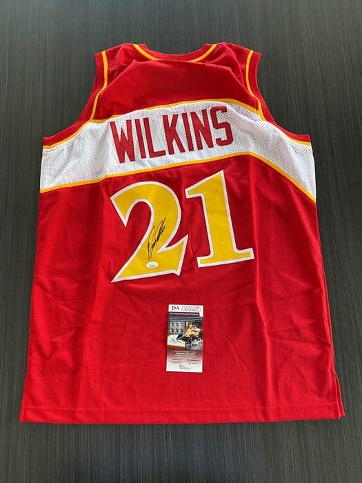 Dominique Wilkins Atlanta Hawks Autographed Custom Jersey JSA