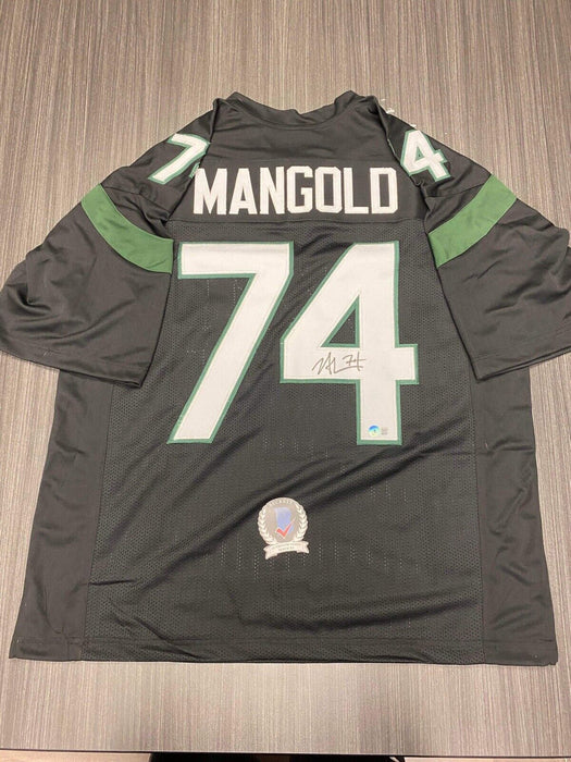 Nick Mangold New York Jets Autographed Custom Jersey Beckett