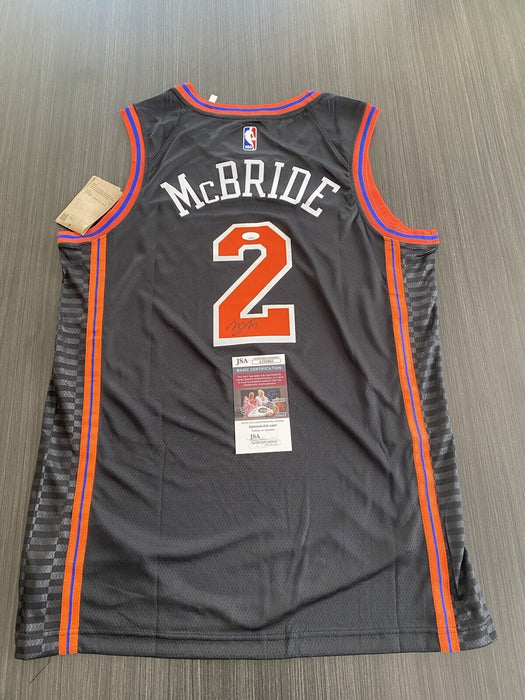 Miles McBride New York Knicks Autographed Custom Jersey JSA