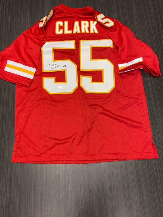 Frank Clark Kansas City Chiefs Autographed Custom Jersey JSA