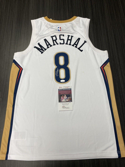 Naji Marshal New Orleans Pelicans Autographed Custom Jersey JSA