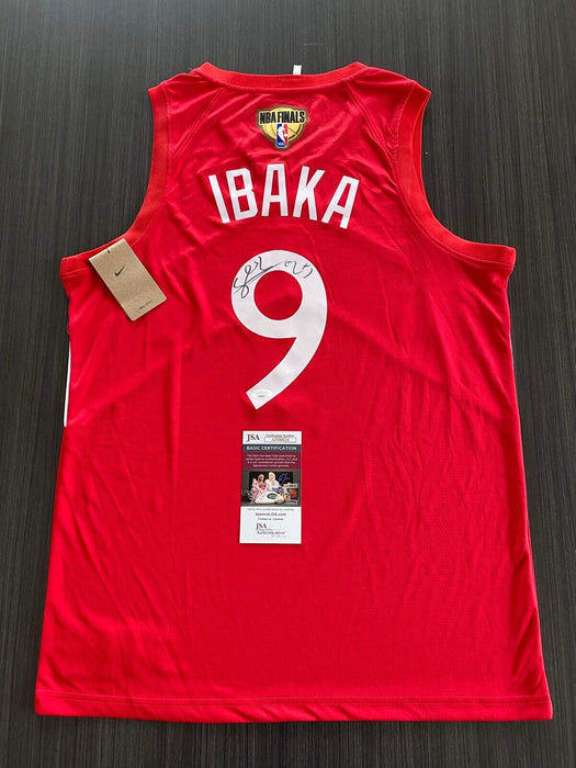 Serge Ibaka Toronto Raptors Autographed Custom Finals Jersey JSA