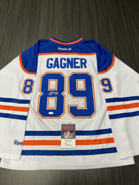 Sam Gagner Edmonton Oilers Autographed Custom Jersey JSA