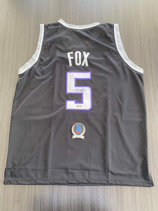 De’Aaron Fox Sacramento Kings Autographed Custom Jersey Beckett