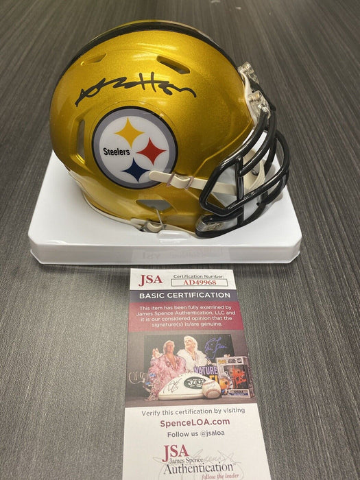 Antonio Brown Pittsburgh Steelers Autographed Flash Mini Helmet JSA