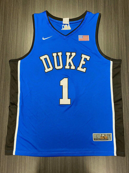 Jalen Johnson Duke Blue Devils Autographed Custom Jersey JSA