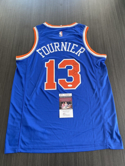 Evan Fournier New York Knicks Autographed Custom Jersey JSA