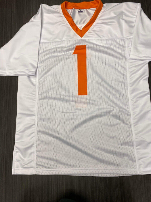 Velus Jones Jr. Tennessee Volunteers Autographed Custom Jersey Beckett